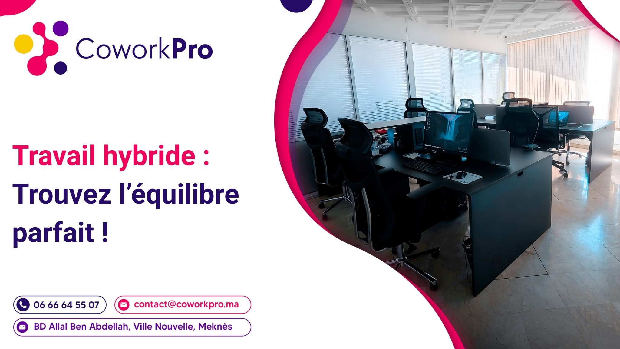 travail hybride domicile coworking bureau
