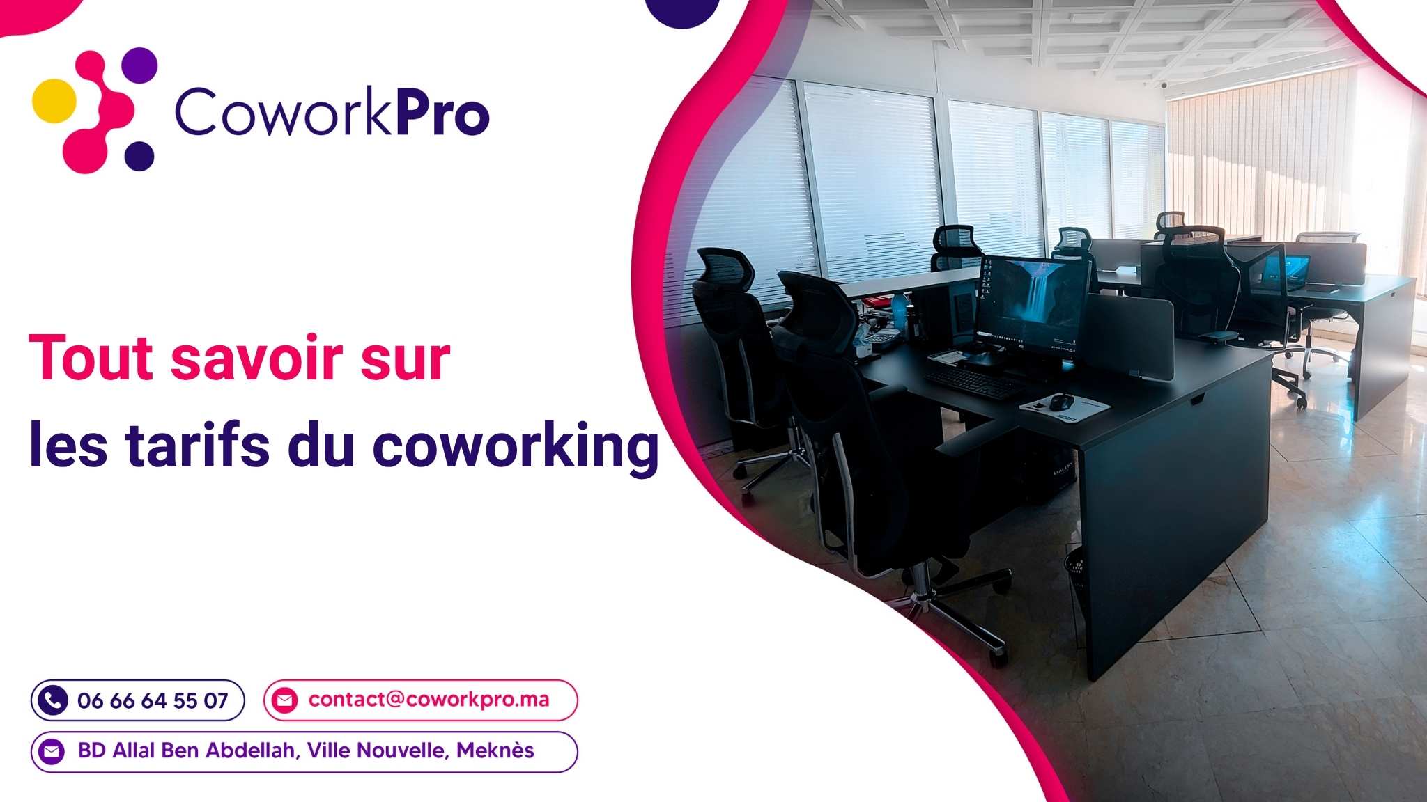 tarifs coworking Maroc