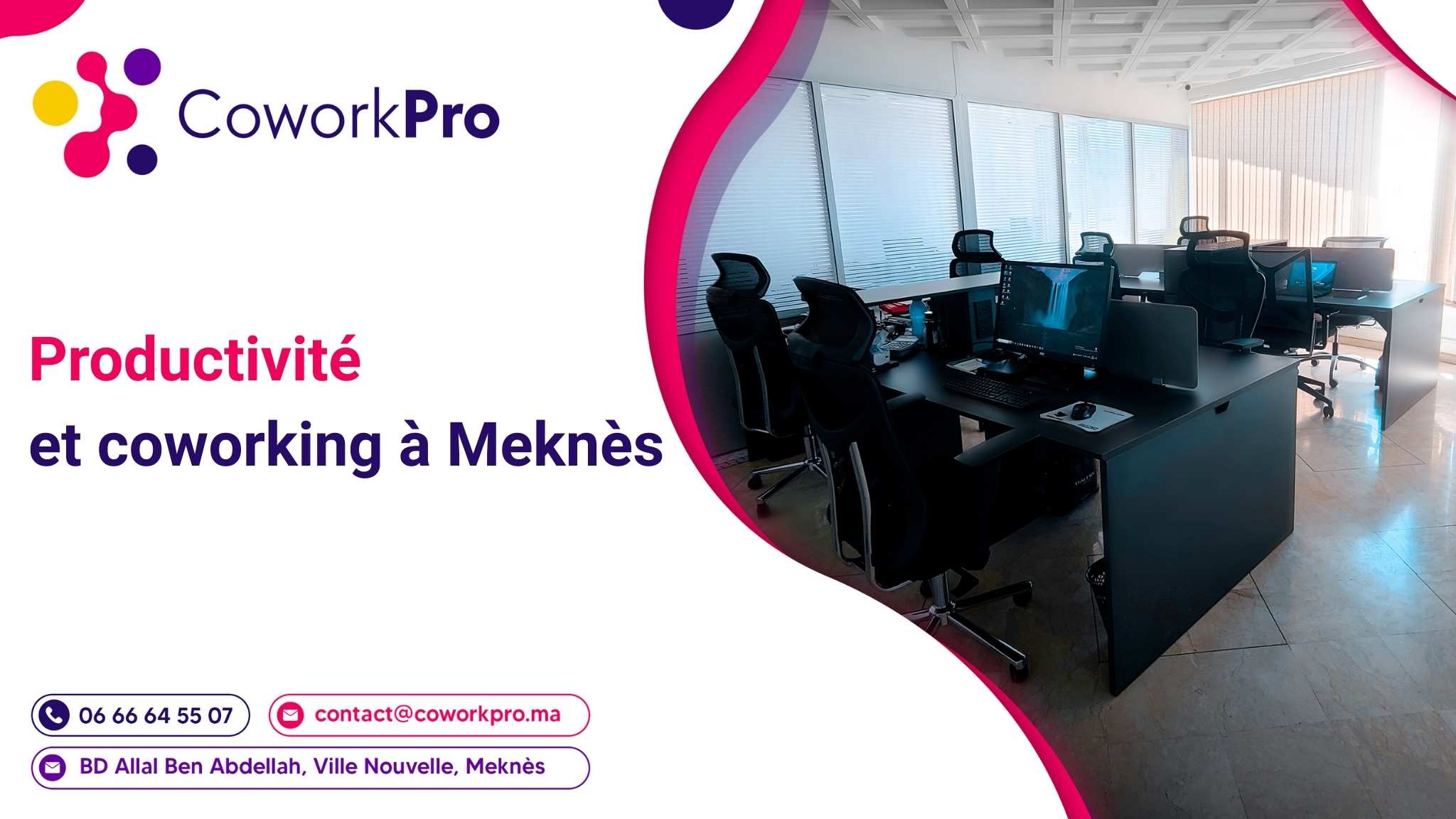 coworking Meknès productivité
