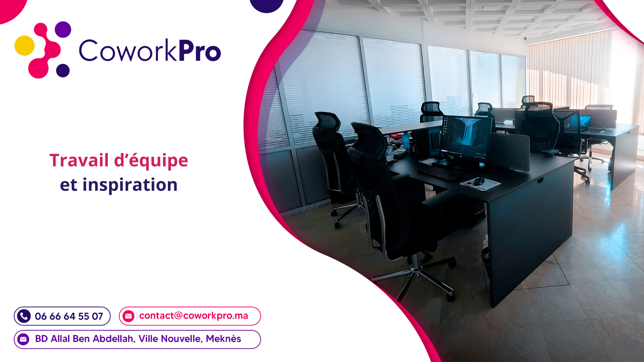 coworking Meknès espace collaboratif CoworkPro